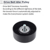 Jeep Wrangler (2007-2018) Black 1 x Piece Drive Belt Idler Pulley