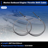 Marine Outboard 2 x Boat Throttle Shift Control Cable 6m Remote Grey