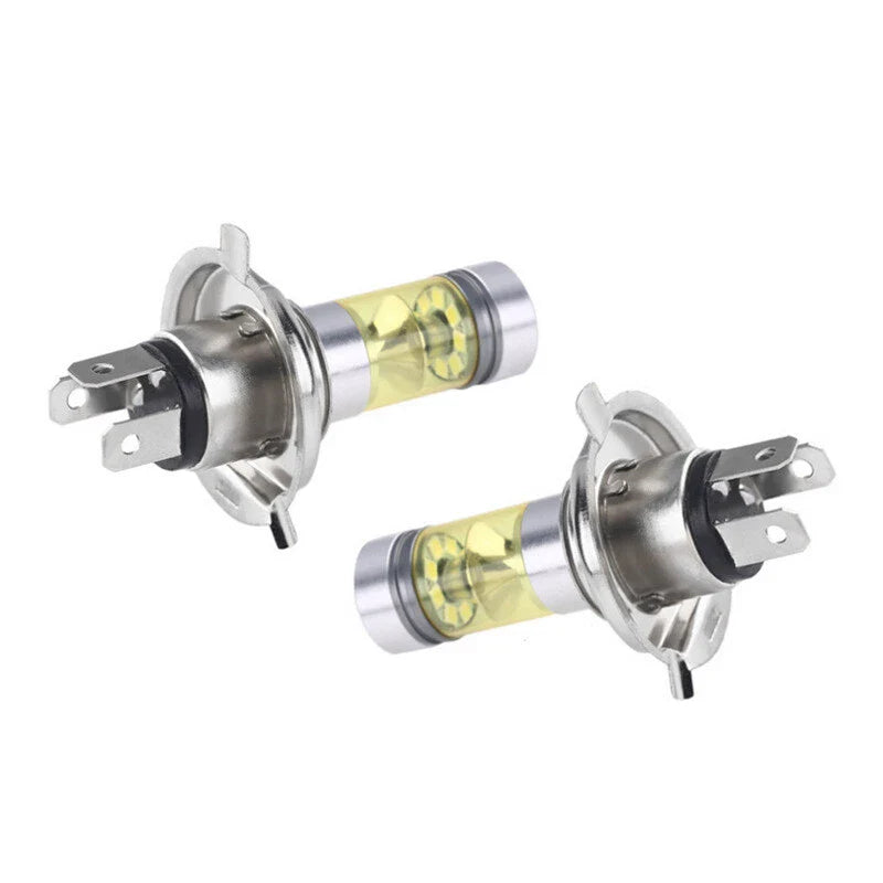 Pair H4 4300K Yellow 100W LED Headlight Bulbs Foglight 2835 Chip 20SMD