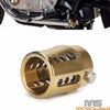 Harley Softail Low Rider Drilled Exhaust Pipe Tip End Plug 1.75"