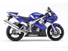 Yamaha YZF R6 Alluminio Nero carenatura Bulloni parabrezza Clip (1998–2002)
