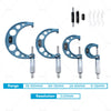 Precision Measurement 4pcs 0-100mm Outside Micrometer Tool Set