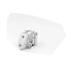 Car Clear & Chrome Adjustable Clip-On Windshield Air Deflector