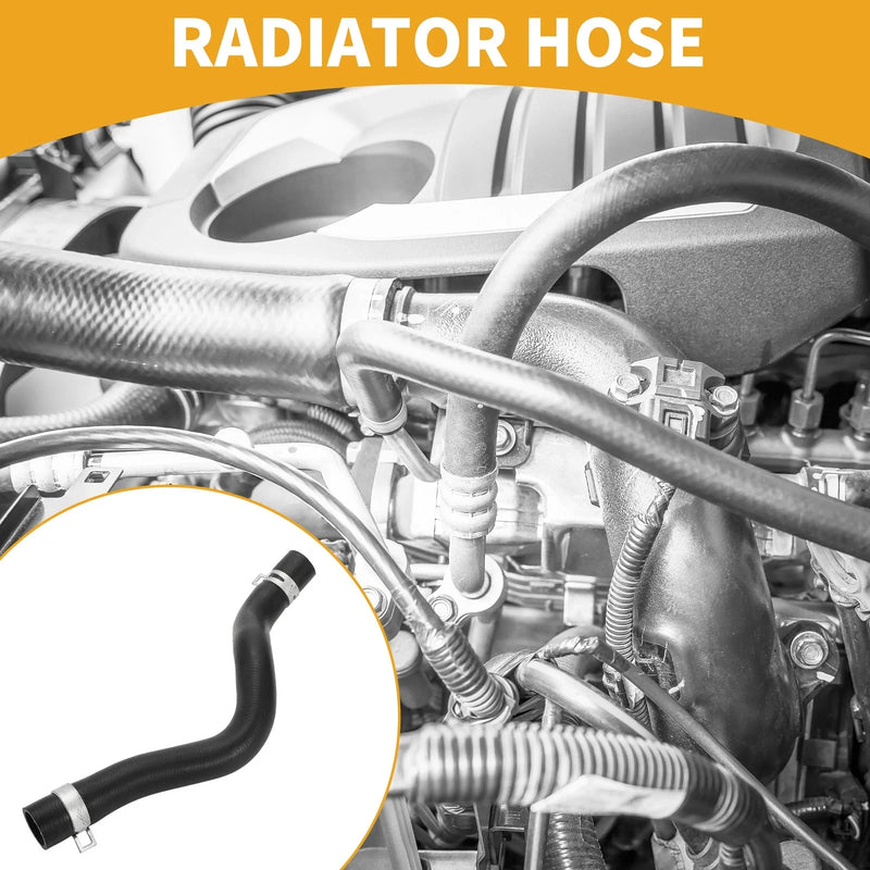 Ford Fiesta (2009-2024) Rubber Black 1 Pc Radiator Hose
