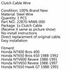 Honda NT400 NT650 Bros 400 NTV600 NTV650 Revere Clutch Cable (1985-1998)