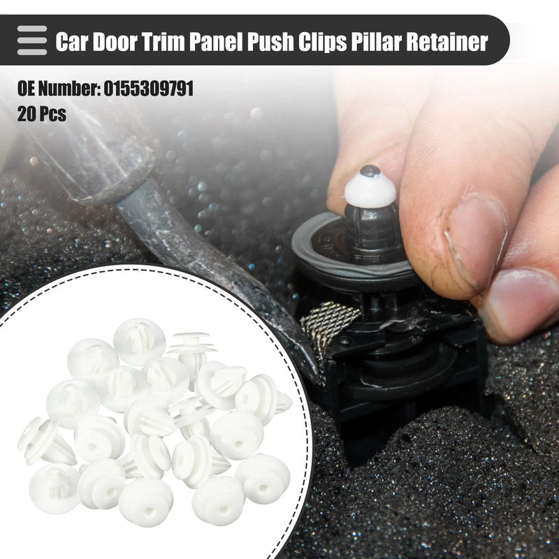 Nissan 20 x Car Door Trim Panel Push Clips (No. 0155309791)