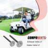 Club Car 4 Cycle Gas Golf Cart 2 x Exhaust & Intake Valve (1984–1991)