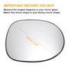Honda Civic Right Side Heated White Mirror Glass (2005-2012)