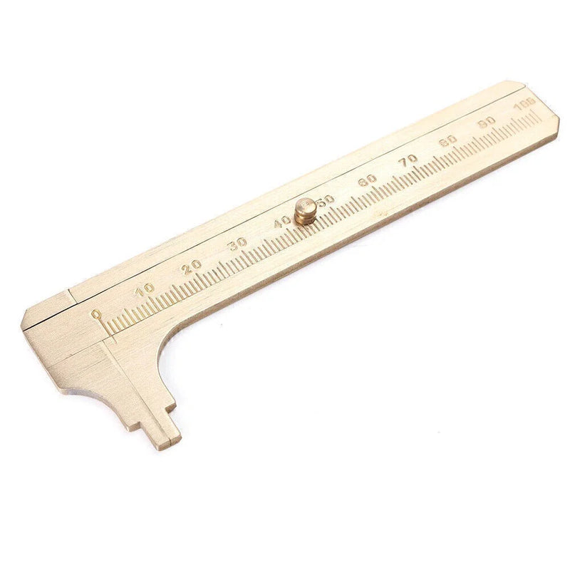 Gem & Bead Measuring Tools 100mm Brass Caliper Sliding Vernier Ruler