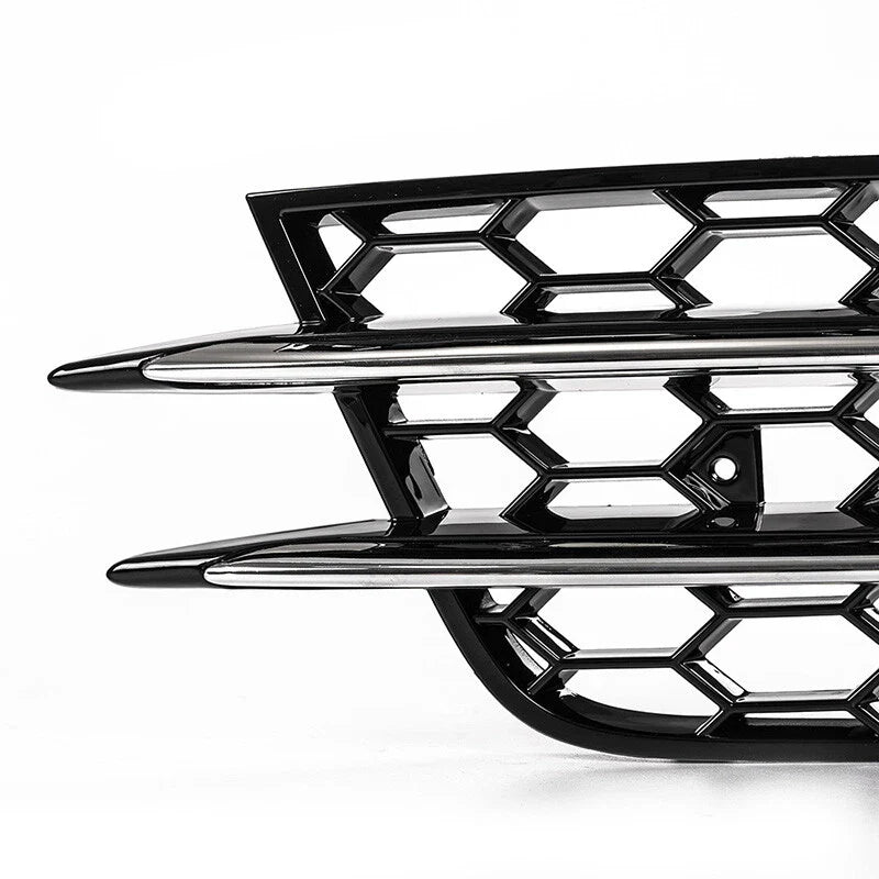 Audi A6 C7 Sedan Honeycomb Style Mesh Fog Light Grille Cover (2012-2015)