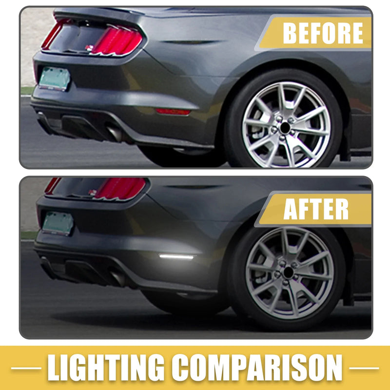Ford (2013-2014) - 1 Pair Black White Lights Rear LED Side Marker Light