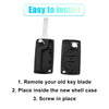 Citroen C2, Peugeot 3 Button Keyless Entry Remote Key Shell (2003-2010)