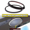 Subaru XV (2022) 2 x Pieces Gloss Black Front & Rear Logo Trim Ring Covers