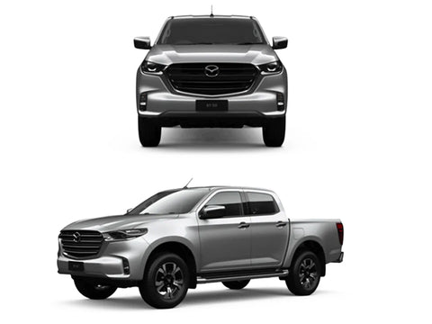MAZDA BT-50 TF Front Matte Black Fender Flares (2021-2022)