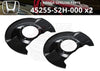 Honda Integra DC2 Type-R 2 x Front Brake Splash Guard (1998–2001)