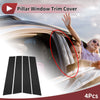 Acura TL Black 4-Piece Pillar Window Trim (2009-2014)