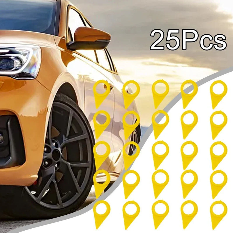 Truck Safety 25 x 19mm Yellow Wheel Nut Indicators
