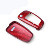 Audi A3 A4 TT Q3 Red Carbon Fiber Key Fob Cover (2013-2020)