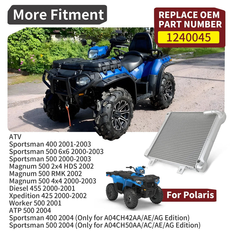 Polaris Sportsman 400 / 500 Magnum Xpedition 425 Radiator (2000–2004)