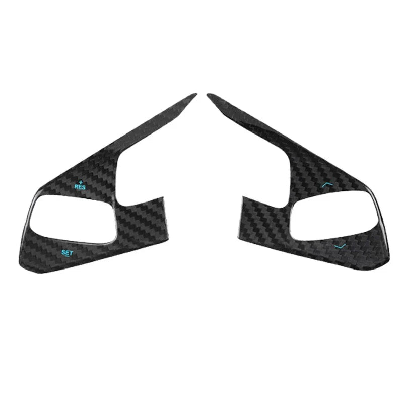 Chevrolet Corvette C8 Carbon Fiber Steering Wheel Button Cover Trim (2020-2023)