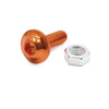 Motorcycle 10 x M6 Orange Aluminum Alloy Hex Socket Head Bolts Screws Nuts