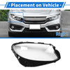 Mercedes-Benz E-Class Car Front Right Headlight Lens Cover (2016-2021)