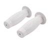 Vintage Motorcycle Handlebars White Universal 7/8" Easy-Hold Hand Grips