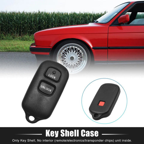 Toyota Camry Corolla Sienna Solara Car Key Shell Case 3-Button