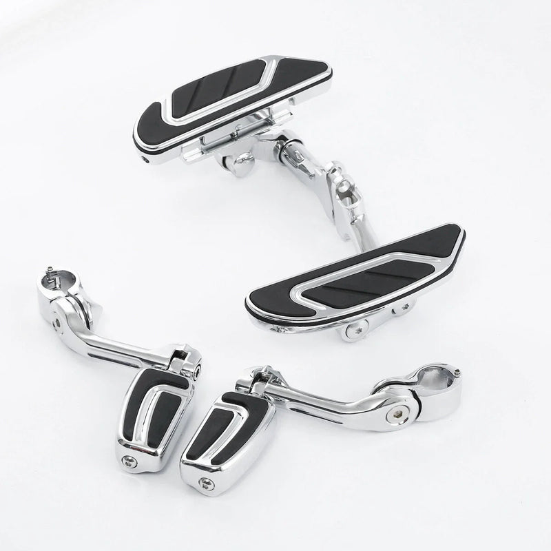Harley Touring Long Angled Floorboards & Footpegs (1993 - 2025)