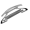 VW Arteon CC (2019-2024) Chrome Black Weatherstrip Molding Trim