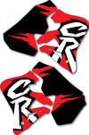 Honda CR 250 Radiator Tank Shroud Stickers "Track" Style (1995-1997)