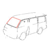 Toyota Hiace RegiusAce 1989-2004 Windshield Moulding Outer Upper