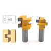 Woodworking 2 x 1/2" Shank Mini Tongue & Groove Router Bits (No Year)