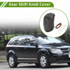 Dodge Journey Black Carbon Fiber Brown Gear Shift Knob Cover (11-20)