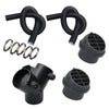 Diesel Heater 75mm Pipe-Ducting Y Piece + Vent + Hose Clip