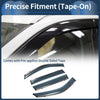 Jeep Compass Side Window Vent Visors Black 2 x 2017-2024 Window Deflectors
