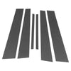 Acura TL (2004 - 2008) Carbon Black 6 x Door Pillar Window Trim