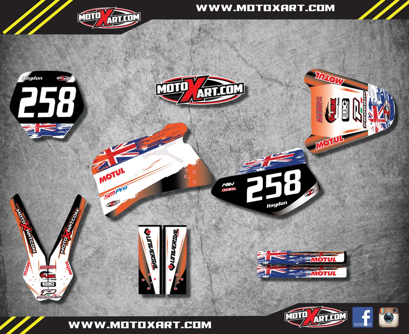 KTM 50 SX Custom Graphic Kit - AUSSIE PRIDE (1997-2001)