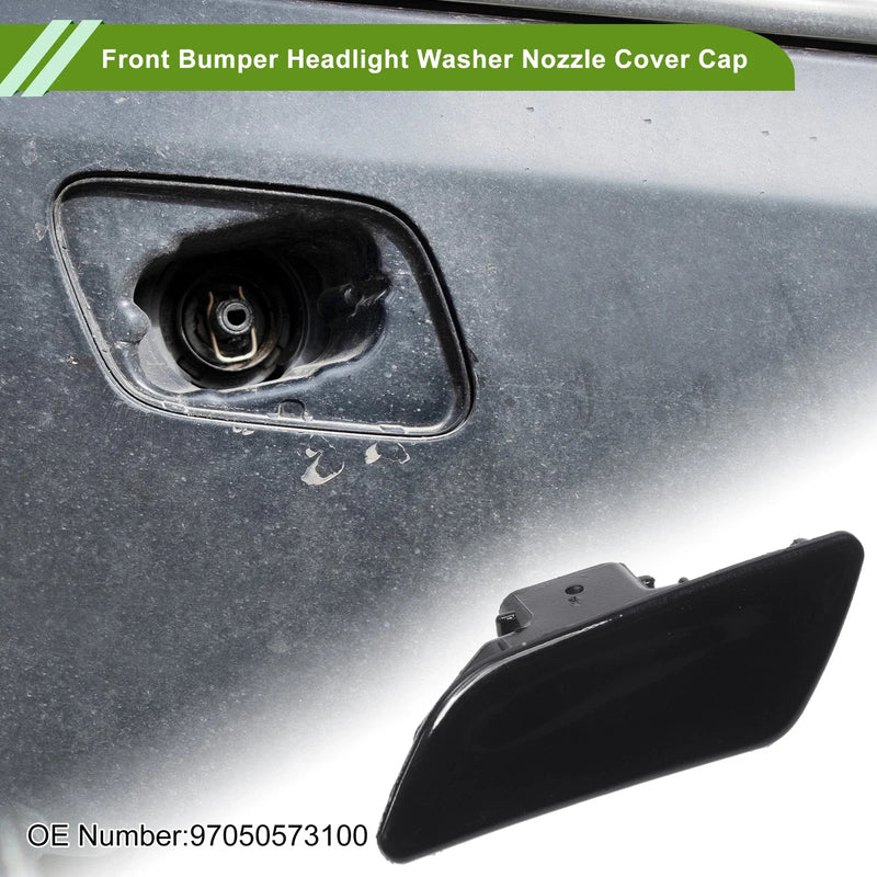 Porsche Panamera 2014-2016 Black Left Washer Nozzle Cover
