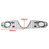 VW Golf 6 Jetta Honeycomb Front Lower Bumper Fog Light Grille (09-14)