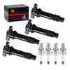 Yamaha WaveRunner VX Cruiser Deluxe 4 x Coil & Spark Plug (2006–2015)