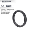 Oil Seal Seal Ring Rotary Shaft Seal NBR Rubber 45x55x7mm Black 5 Pcs