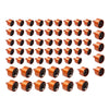 Harley Twin Cam FLH 61X Engine Topper Bolt Caps Cover Orange (1999-2006)