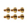 Bike Motorcycle 6 x Gold Alloy M6x10mm Torx Head Screws