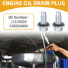 Buick Metal Silver Tone Oil Drain Plug Pan Thread Repair