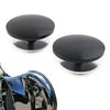 Harley Street Glide Trike Black Aluminum Inner Fairing Mirror Plugs (2009-2023)