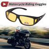 Motorcycle 1x Motorcycle Goggles Riding Yellow Lens Black Frame