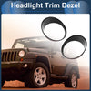Jeep Wrangler 2 x Front Left & Right Headlight Trim Bezels (2024)