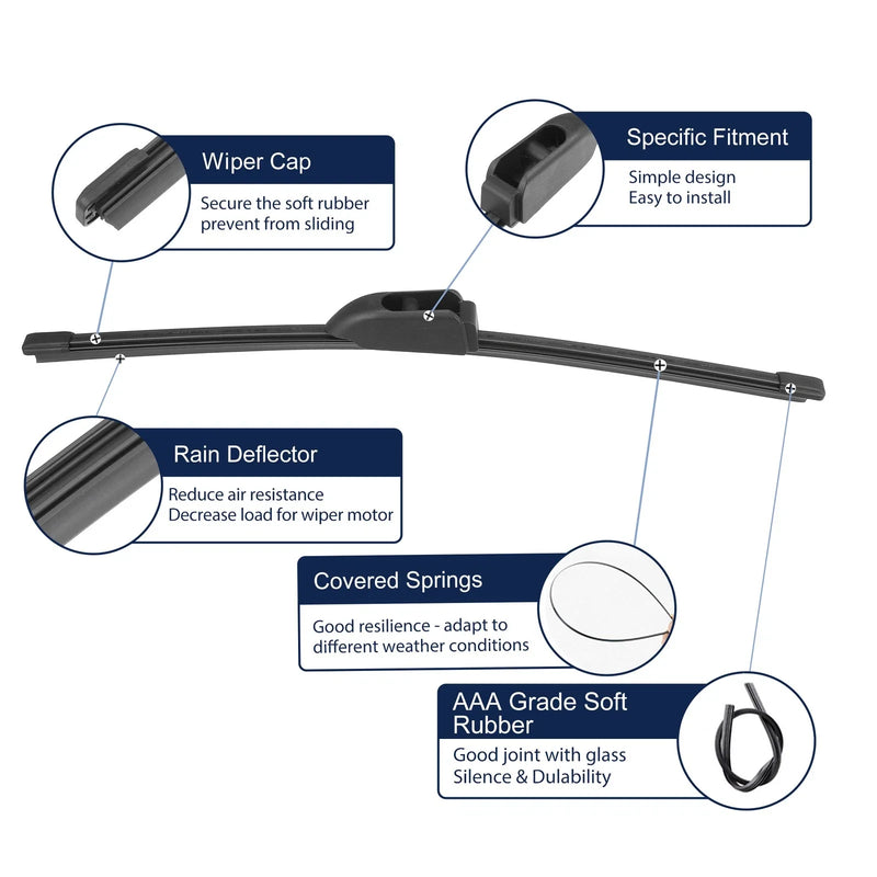 Hyundai Elantra Rear Windshield Wiper Blades (2012-2017)