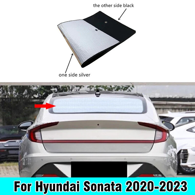 Hyundai Sonata Rear Windshield Privacy Sunshade Cover (2020–2023)